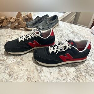 New Balance 501 Men's Black and Red Sneakers